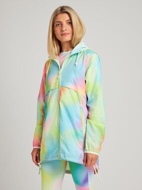 BURTON HAZLETT PACKABLE WINDBREAKER JACKET sz L NWOT in Mirridescence